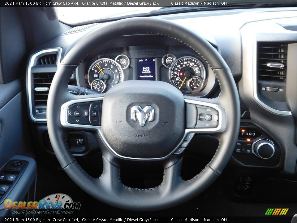 2021 Ram 1500 Big Horn Crew Cab 4x4 Steering Wheel Photo #5