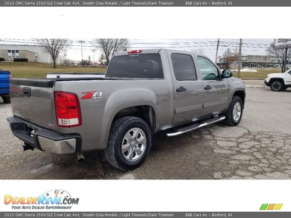 2013 GMC Sierra 1500 SLE Crew Cab 4x4 Stealth Gray Metallic / Light Titanium/Dark Titanium Photo #6