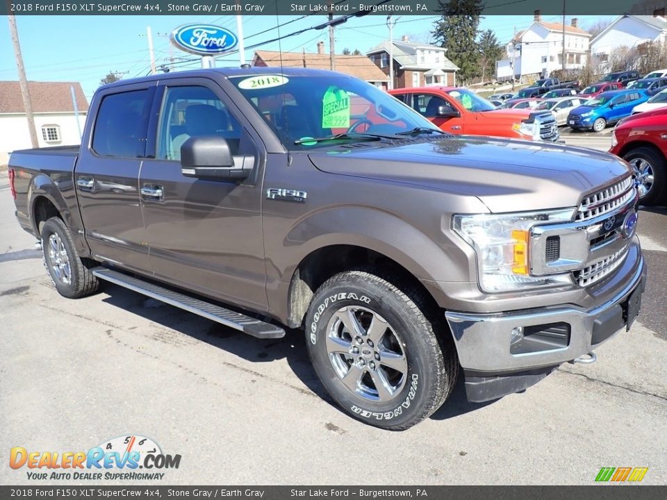 2018 Ford F150 XLT SuperCrew 4x4 Stone Gray / Earth Gray Photo #7