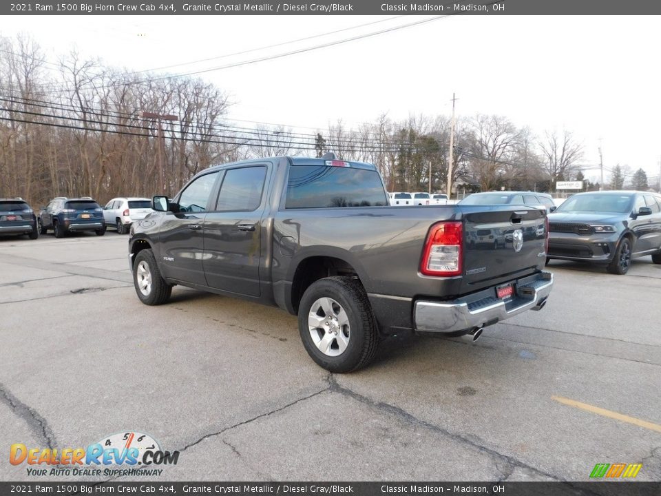 2021 Ram 1500 Big Horn Crew Cab 4x4 Granite Crystal Metallic / Diesel Gray/Black Photo #11