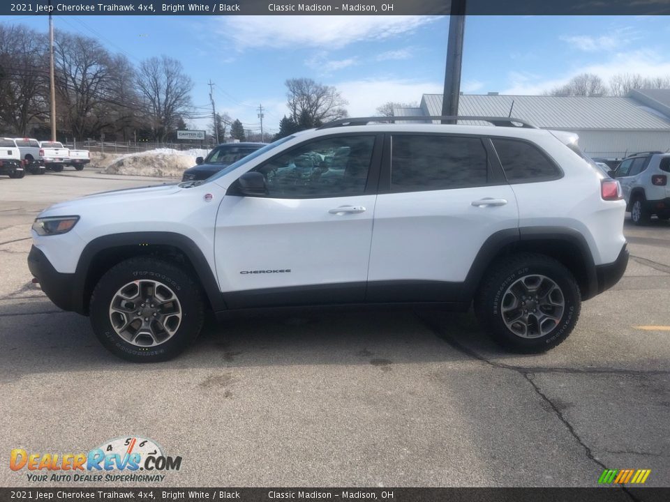 2021 Jeep Cherokee Traihawk 4x4 Bright White / Black Photo #9