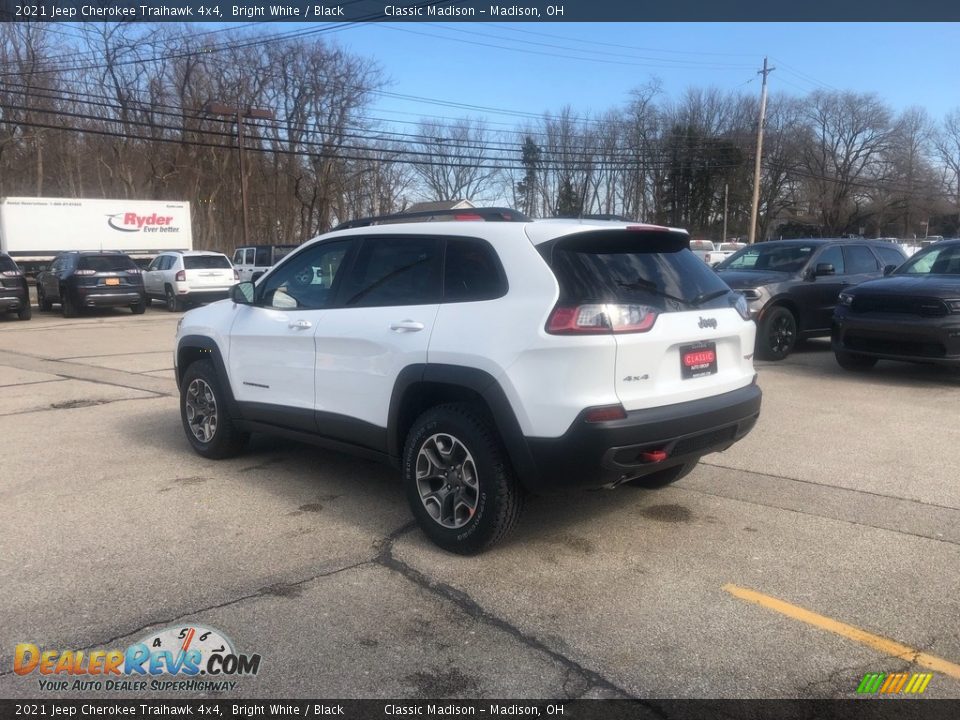 2021 Jeep Cherokee Traihawk 4x4 Bright White / Black Photo #10