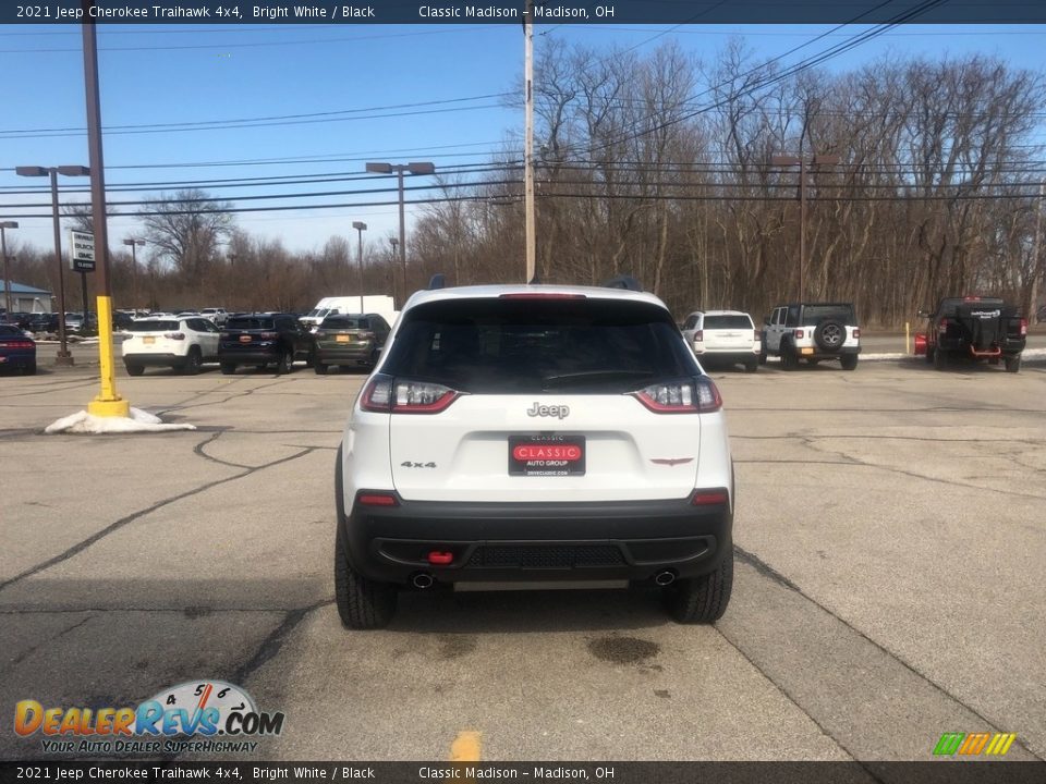 2021 Jeep Cherokee Traihawk 4x4 Bright White / Black Photo #11