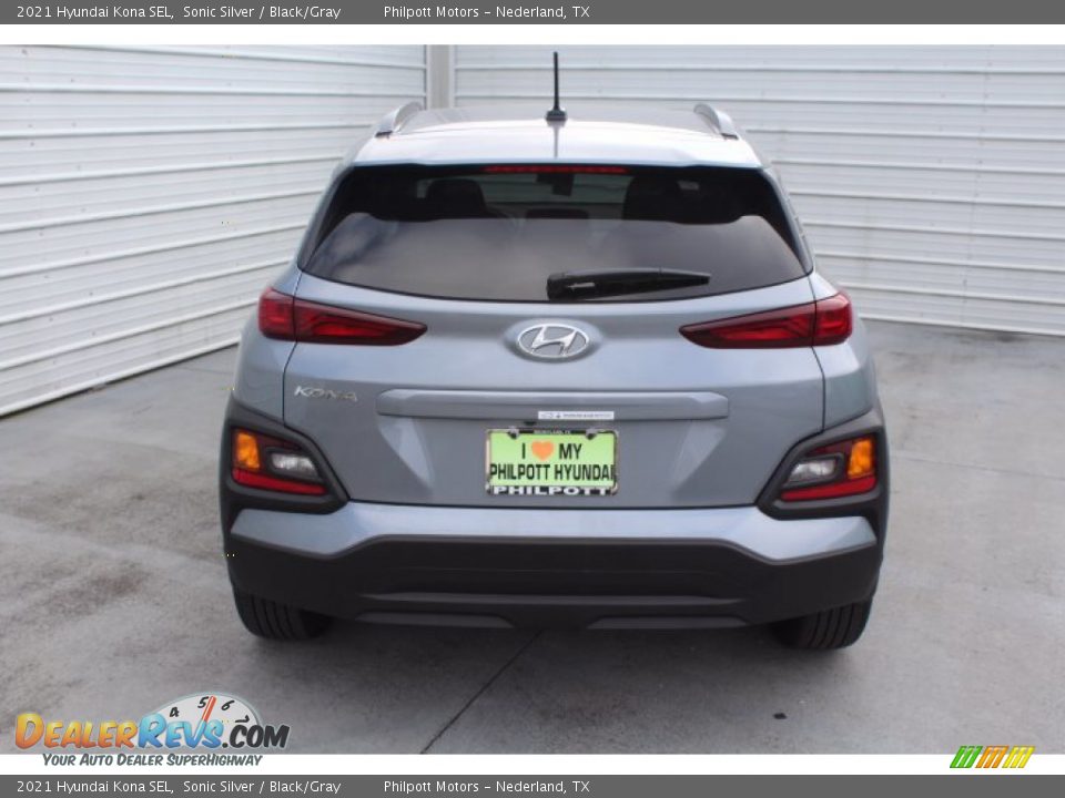 2021 Hyundai Kona SEL Sonic Silver / Black/Gray Photo #7
