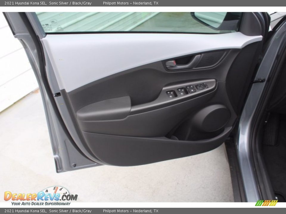 2021 Hyundai Kona SEL Sonic Silver / Black/Gray Photo #9