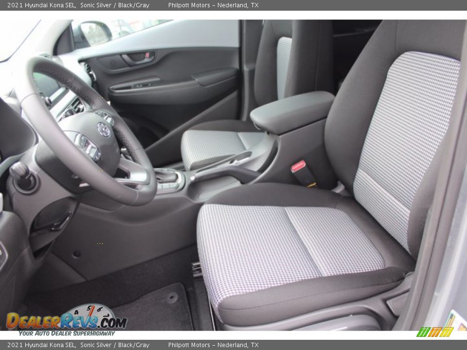 2021 Hyundai Kona SEL Sonic Silver / Black/Gray Photo #10