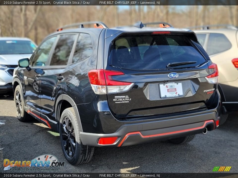 2019 Subaru Forester 2.5i Sport Crystal Black Silica / Gray Photo #4