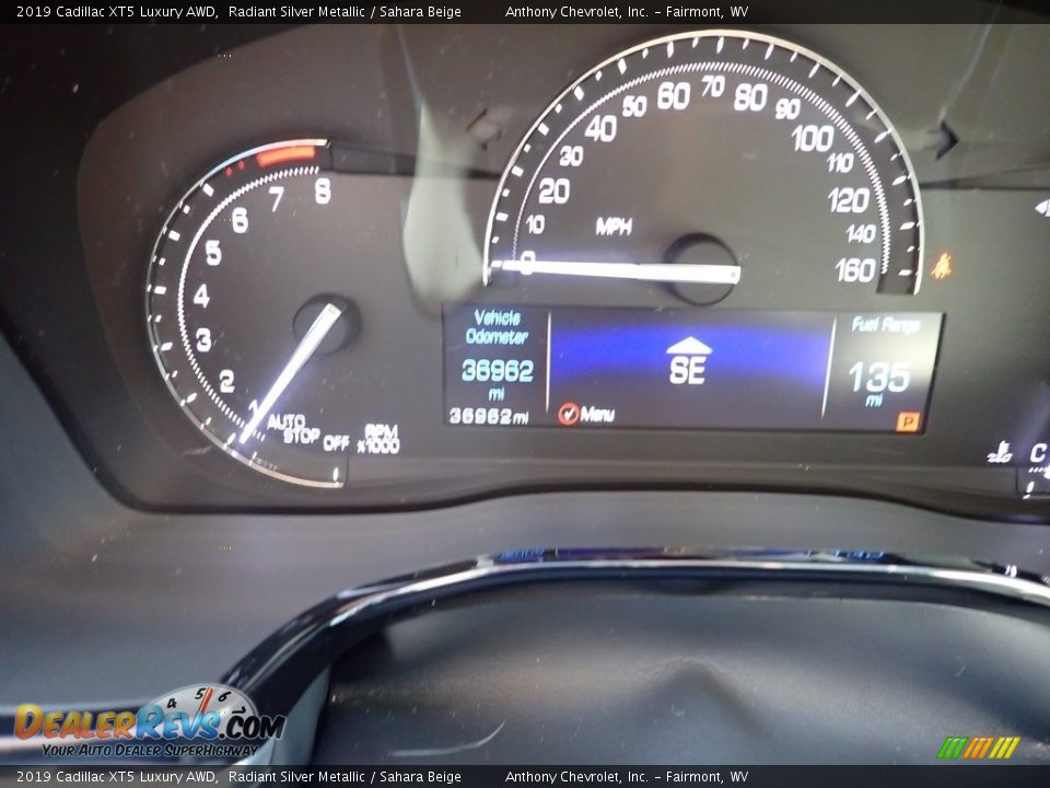 2019 Cadillac XT5 Luxury AWD Radiant Silver Metallic / Sahara Beige Photo #15