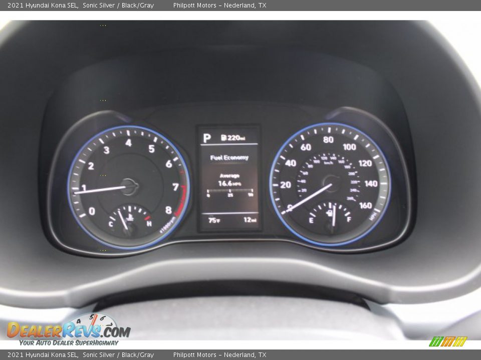 2021 Hyundai Kona SEL Sonic Silver / Black/Gray Photo #13