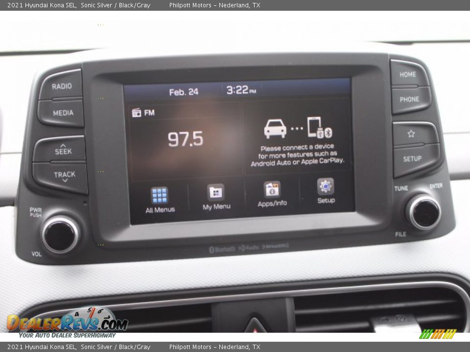 2021 Hyundai Kona SEL Sonic Silver / Black/Gray Photo #15