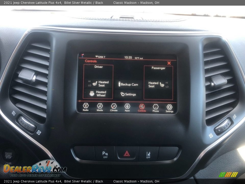 2021 Jeep Cherokee Latitude Plus 4x4 Billet Silver Metallic / Black Photo #7