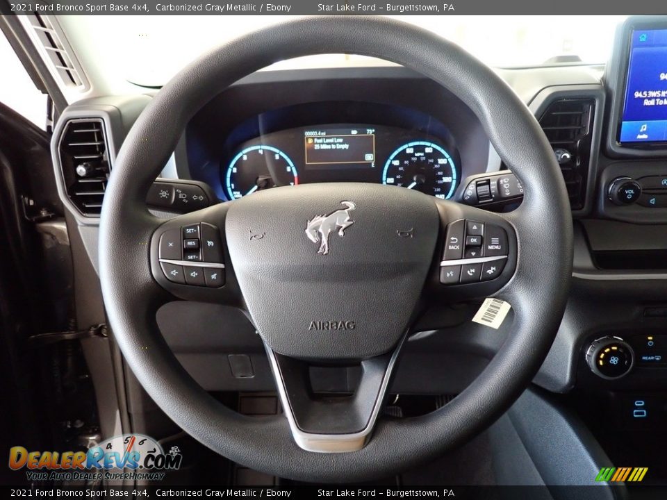 2021 Ford Bronco Sport Base 4x4 Steering Wheel Photo #14
