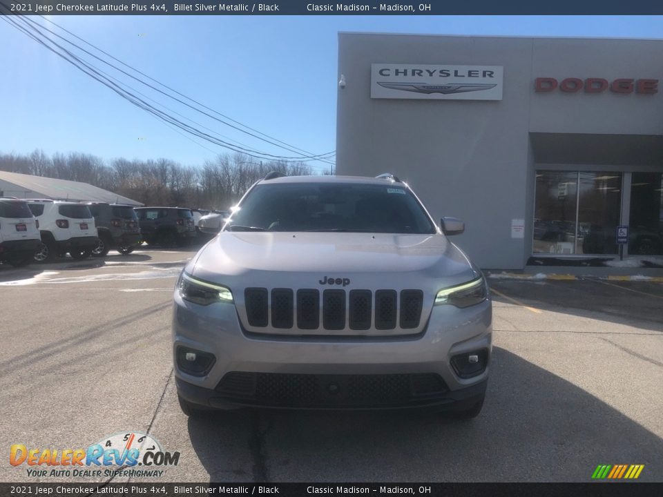 2021 Jeep Cherokee Latitude Plus 4x4 Billet Silver Metallic / Black Photo #8
