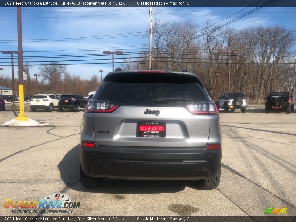 2021 Jeep Cherokee Latitude Plus 4x4 Billet Silver Metallic / Black Photo #11