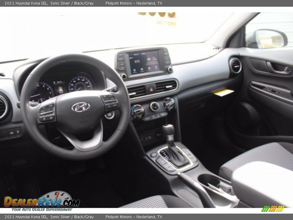 2021 Hyundai Kona SEL Sonic Silver / Black/Gray Photo #21