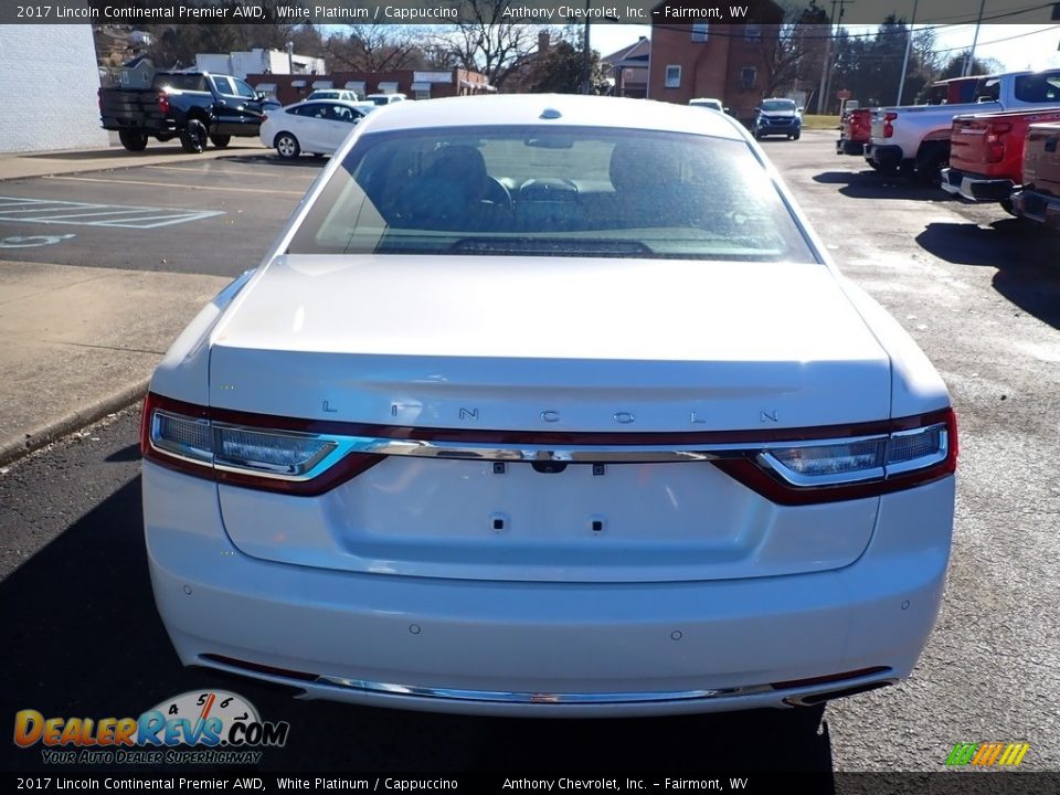 2017 Lincoln Continental Premier AWD White Platinum / Cappuccino Photo #4