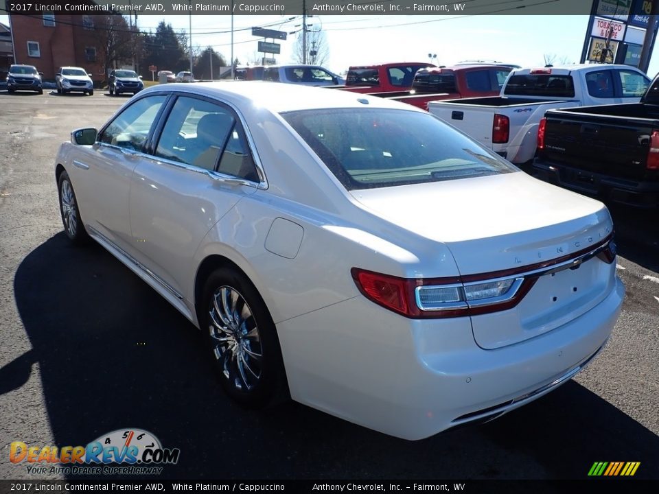 2017 Lincoln Continental Premier AWD White Platinum / Cappuccino Photo #5