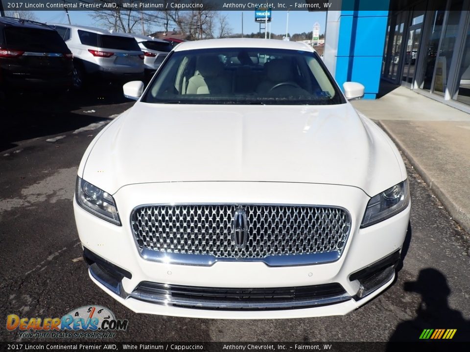 2017 Lincoln Continental Premier AWD White Platinum / Cappuccino Photo #7