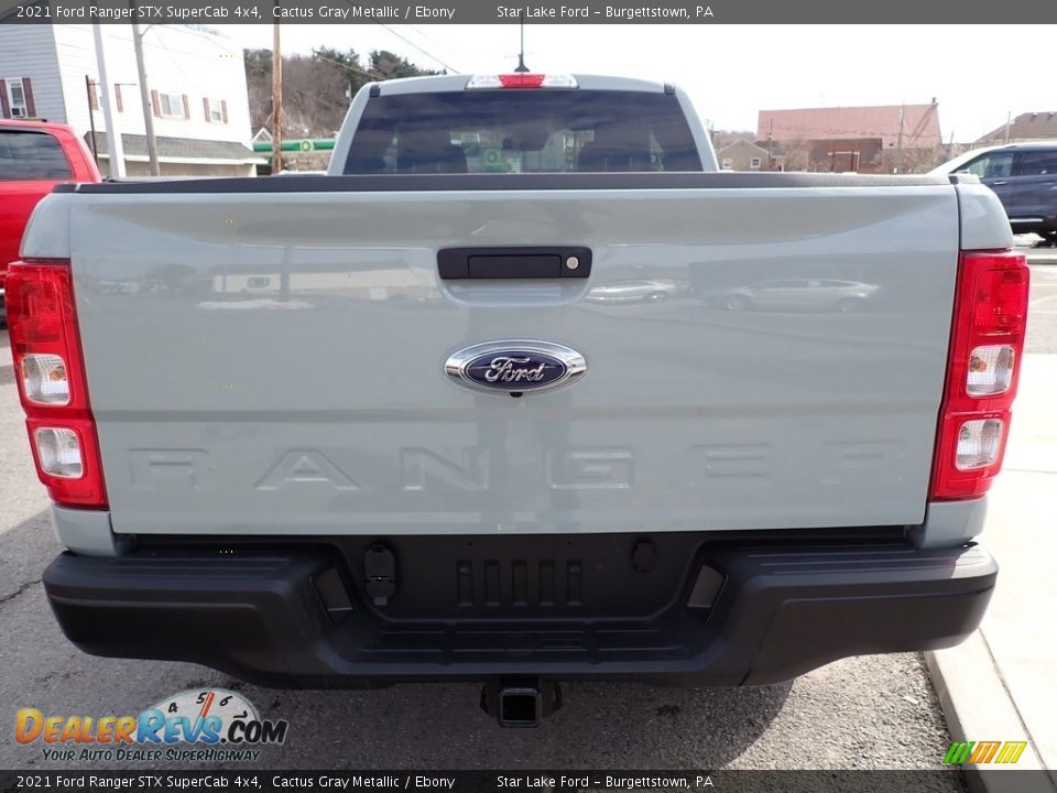 2021 Ford Ranger STX SuperCab 4x4 Cactus Gray Metallic / Ebony Photo #4