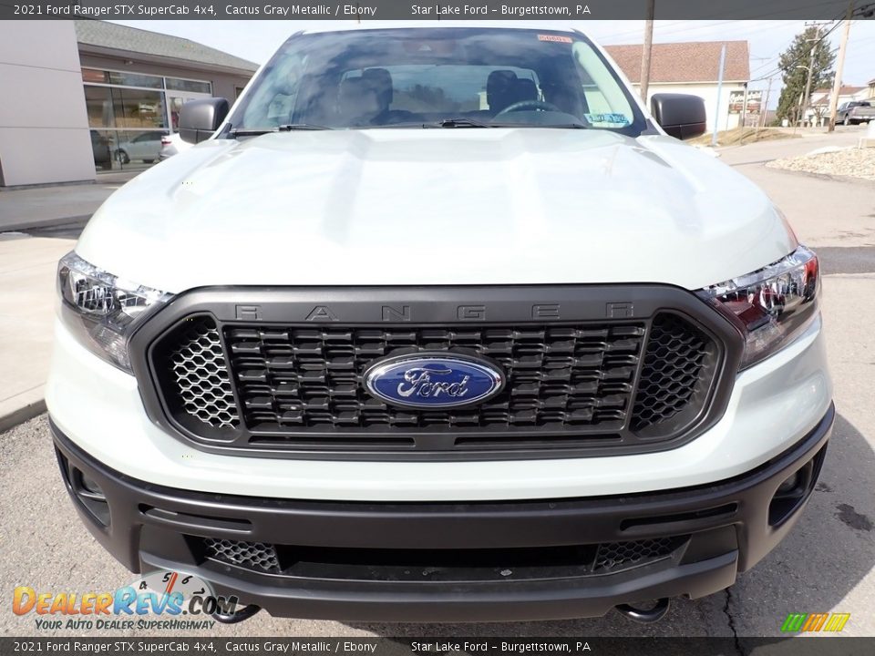 2021 Ford Ranger STX SuperCab 4x4 Cactus Gray Metallic / Ebony Photo #8