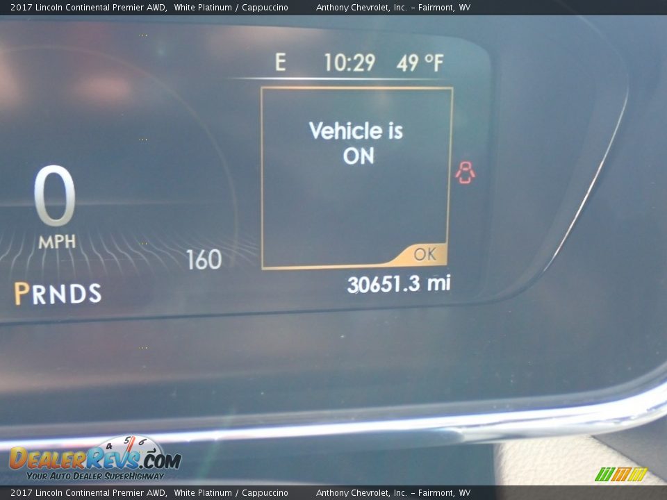 2017 Lincoln Continental Premier AWD White Platinum / Cappuccino Photo #16