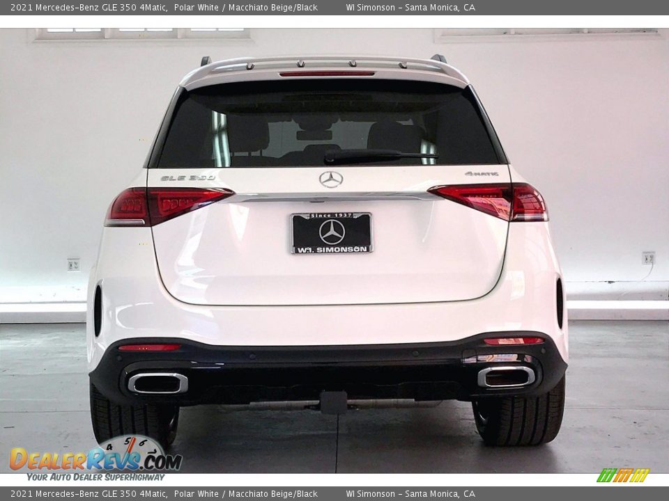 2021 Mercedes-Benz GLE 350 4Matic Polar White / Macchiato Beige/Black Photo #3