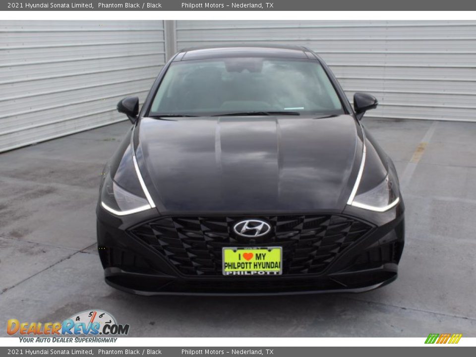 2021 Hyundai Sonata Limited Phantom Black / Black Photo #3