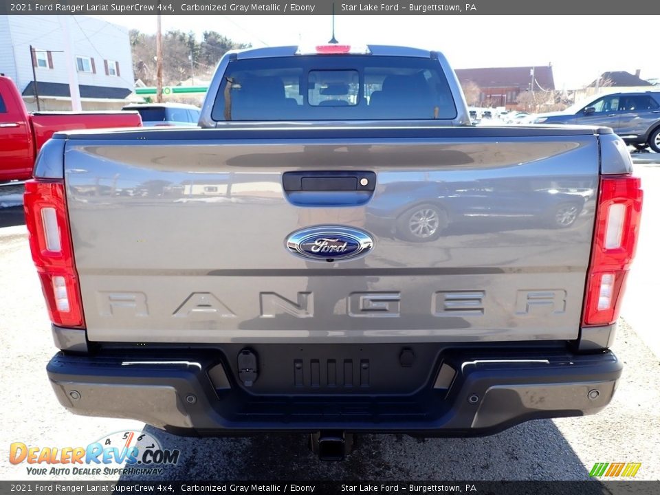 2021 Ford Ranger Lariat SuperCrew 4x4 Carbonized Gray Metallic / Ebony Photo #4