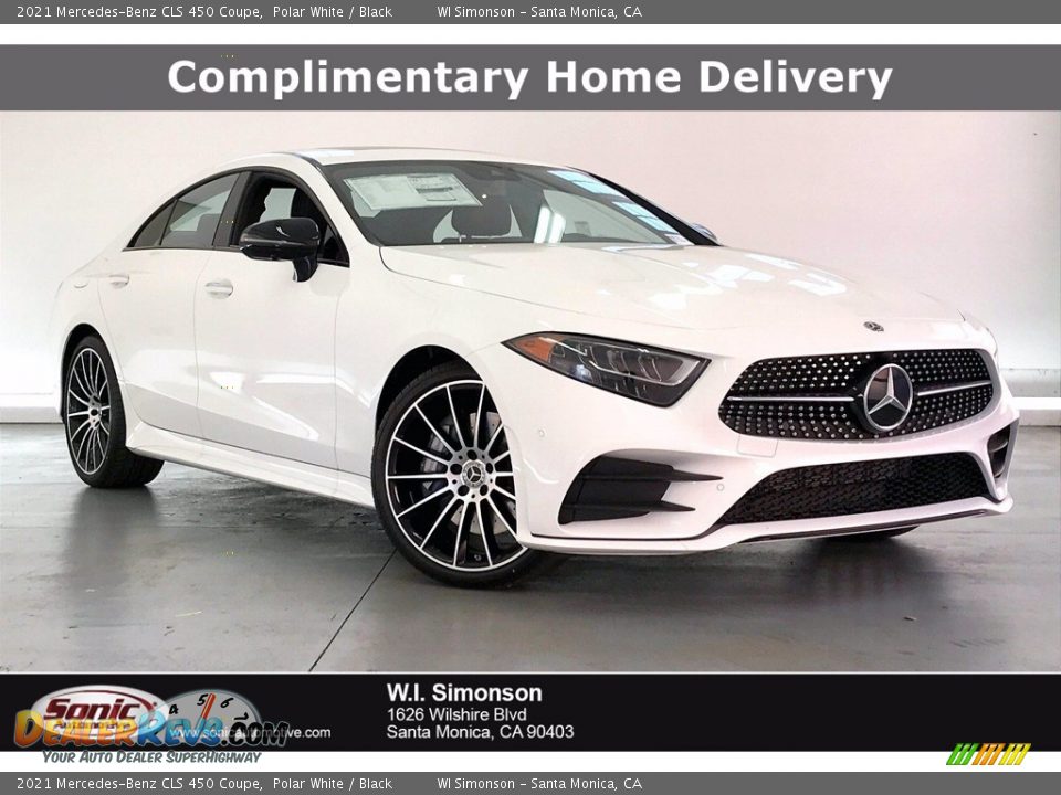 2021 Mercedes-Benz CLS 450 Coupe Polar White / Black Photo #1