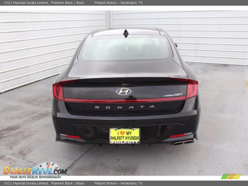 2021 Hyundai Sonata Limited Phantom Black / Black Photo #7