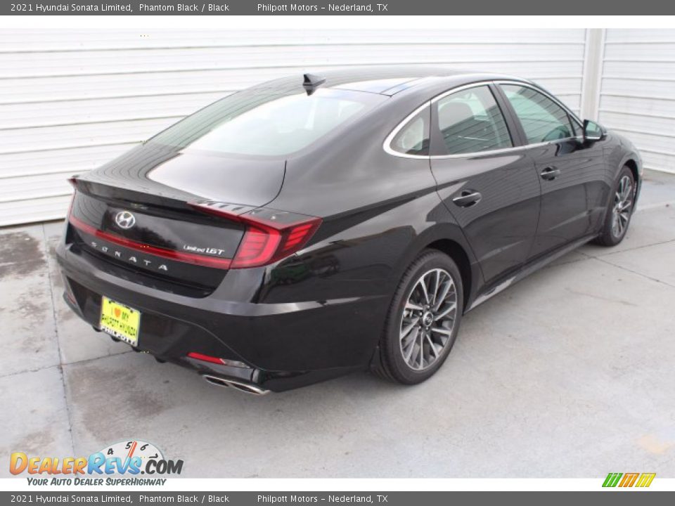 2021 Hyundai Sonata Limited Phantom Black / Black Photo #8