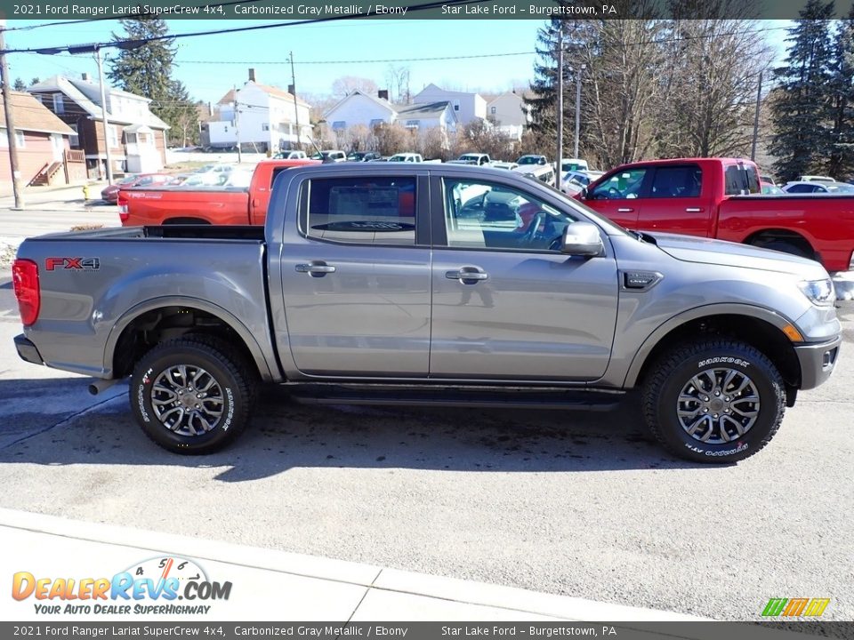 Carbonized Gray Metallic 2021 Ford Ranger Lariat SuperCrew 4x4 Photo #7