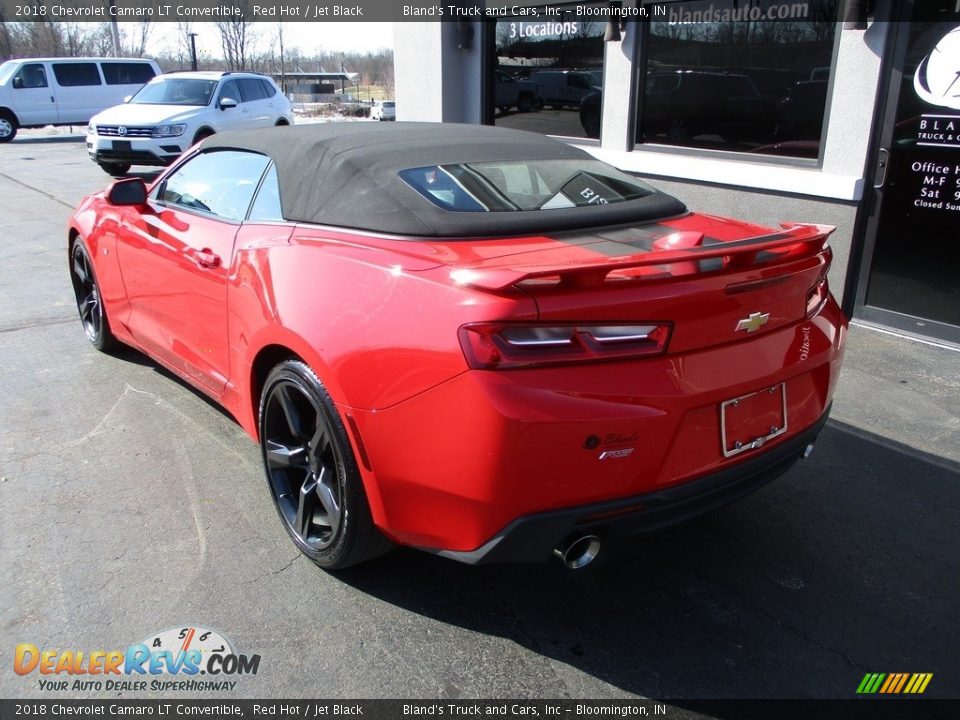 2018 Chevrolet Camaro LT Convertible Red Hot / Jet Black Photo #4