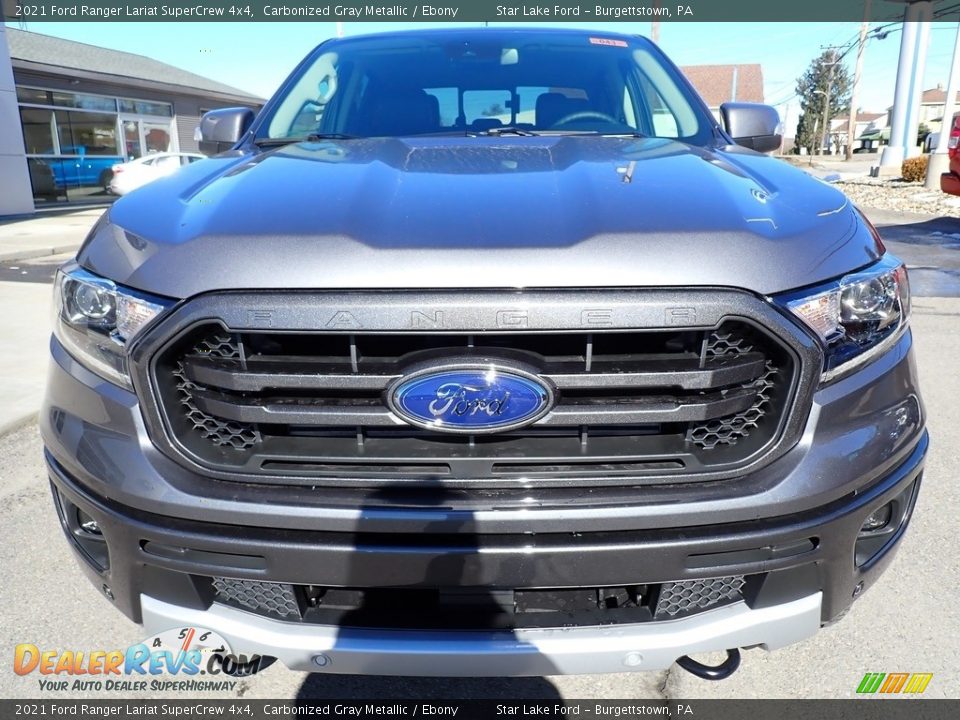 2021 Ford Ranger Lariat SuperCrew 4x4 Carbonized Gray Metallic / Ebony Photo #9