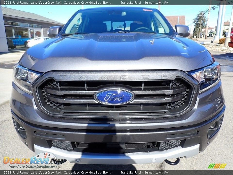 2021 Ford Ranger Lariat SuperCrew 4x4 Carbonized Gray Metallic / Ebony Photo #9