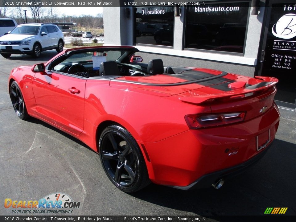 2018 Chevrolet Camaro LT Convertible Red Hot / Jet Black Photo #8