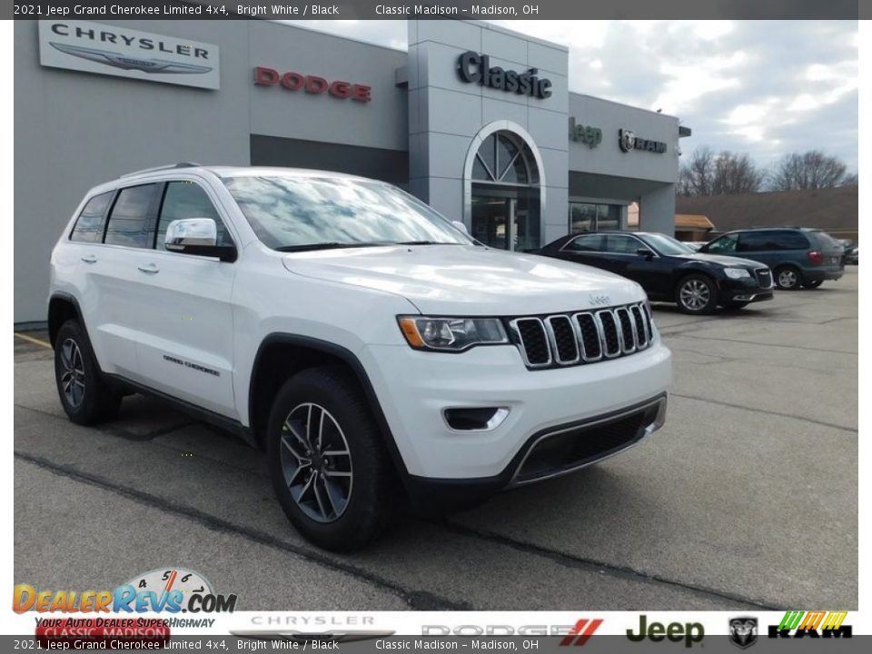 2021 Jeep Grand Cherokee Limited 4x4 Bright White / Black Photo #1