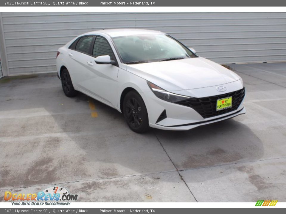 2021 Hyundai Elantra SEL Quartz White / Black Photo #2