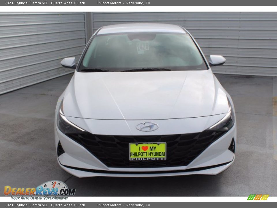 2021 Hyundai Elantra SEL Quartz White / Black Photo #3