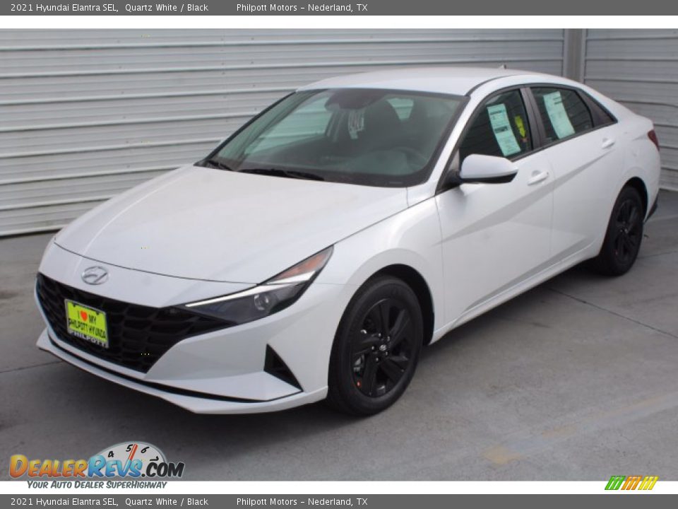 2021 Hyundai Elantra SEL Quartz White / Black Photo #4