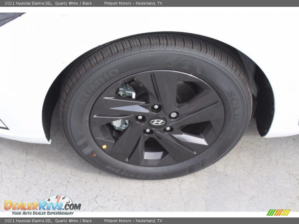 2021 Hyundai Elantra SEL Quartz White / Black Photo #5
