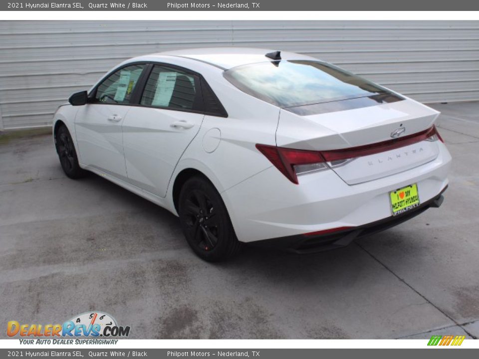 2021 Hyundai Elantra SEL Quartz White / Black Photo #6