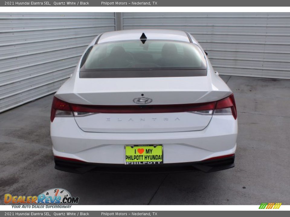2021 Hyundai Elantra SEL Quartz White / Black Photo #7