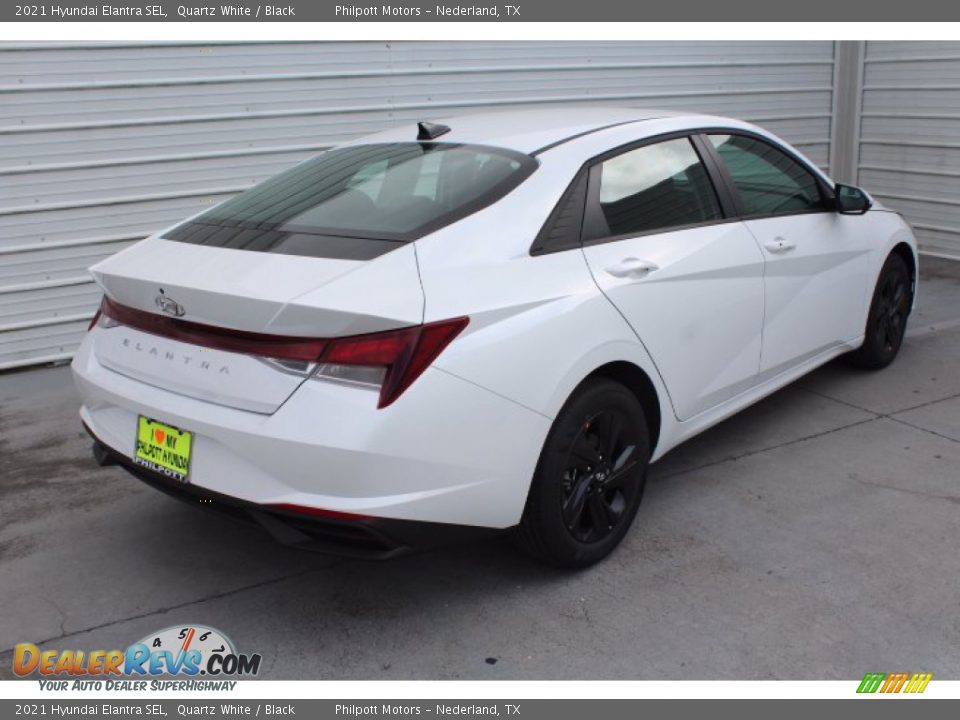 2021 Hyundai Elantra SEL Quartz White / Black Photo #8