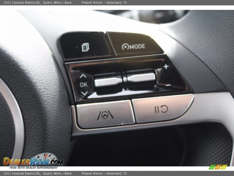 2021 Hyundai Elantra SEL Quartz White / Black Photo #12