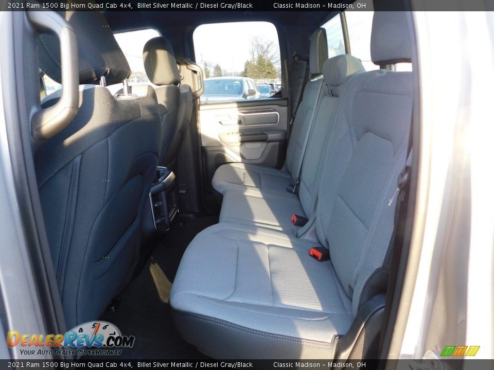 2021 Ram 1500 Big Horn Quad Cab 4x4 Billet Silver Metallic / Diesel Gray/Black Photo #3