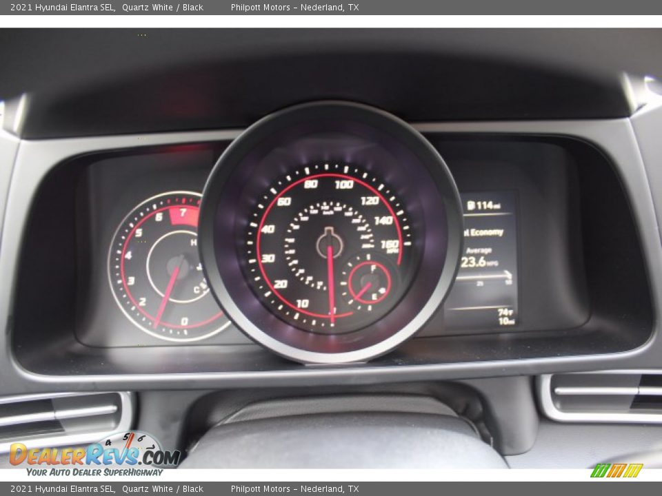 2021 Hyundai Elantra SEL Quartz White / Black Photo #13