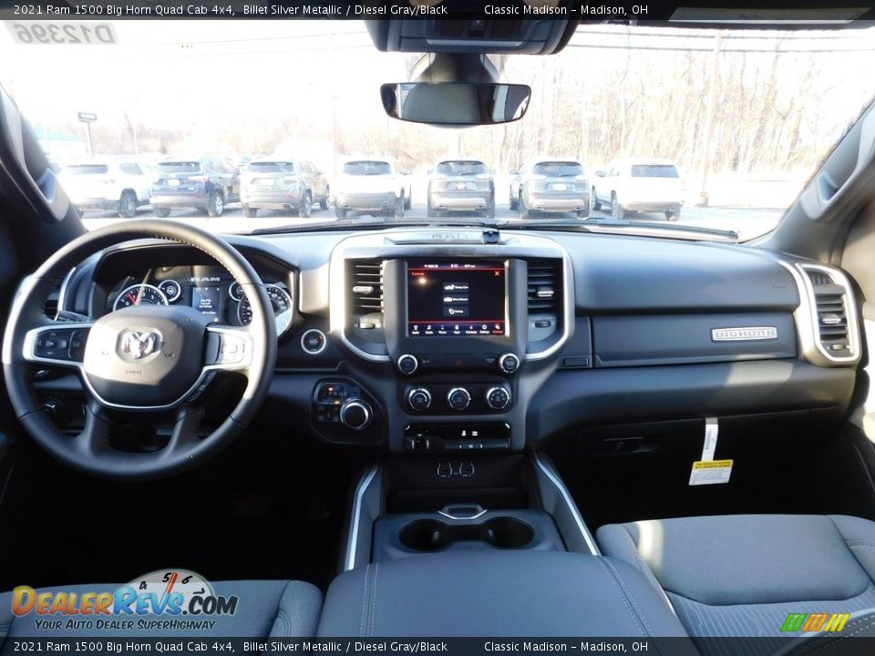 2021 Ram 1500 Big Horn Quad Cab 4x4 Billet Silver Metallic / Diesel Gray/Black Photo #4