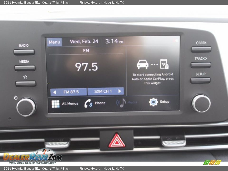 2021 Hyundai Elantra SEL Quartz White / Black Photo #15