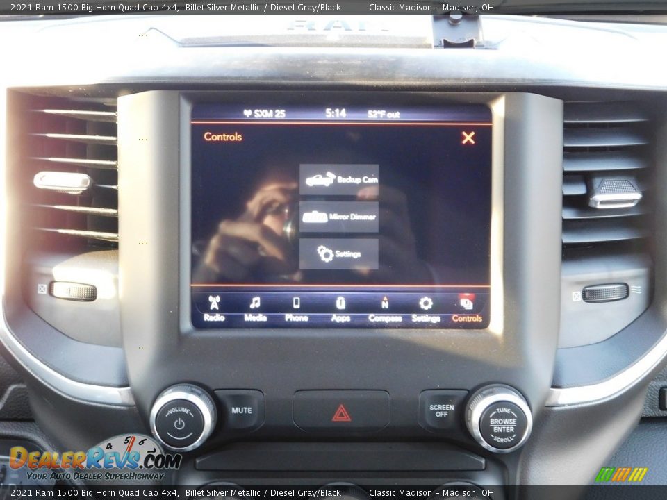 2021 Ram 1500 Big Horn Quad Cab 4x4 Billet Silver Metallic / Diesel Gray/Black Photo #7